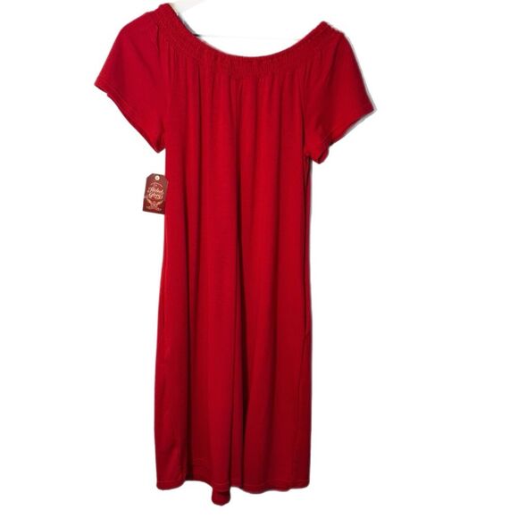 Faded Glory NWT Red Nightgown Pockets Women’s M - Picture 2 of 6